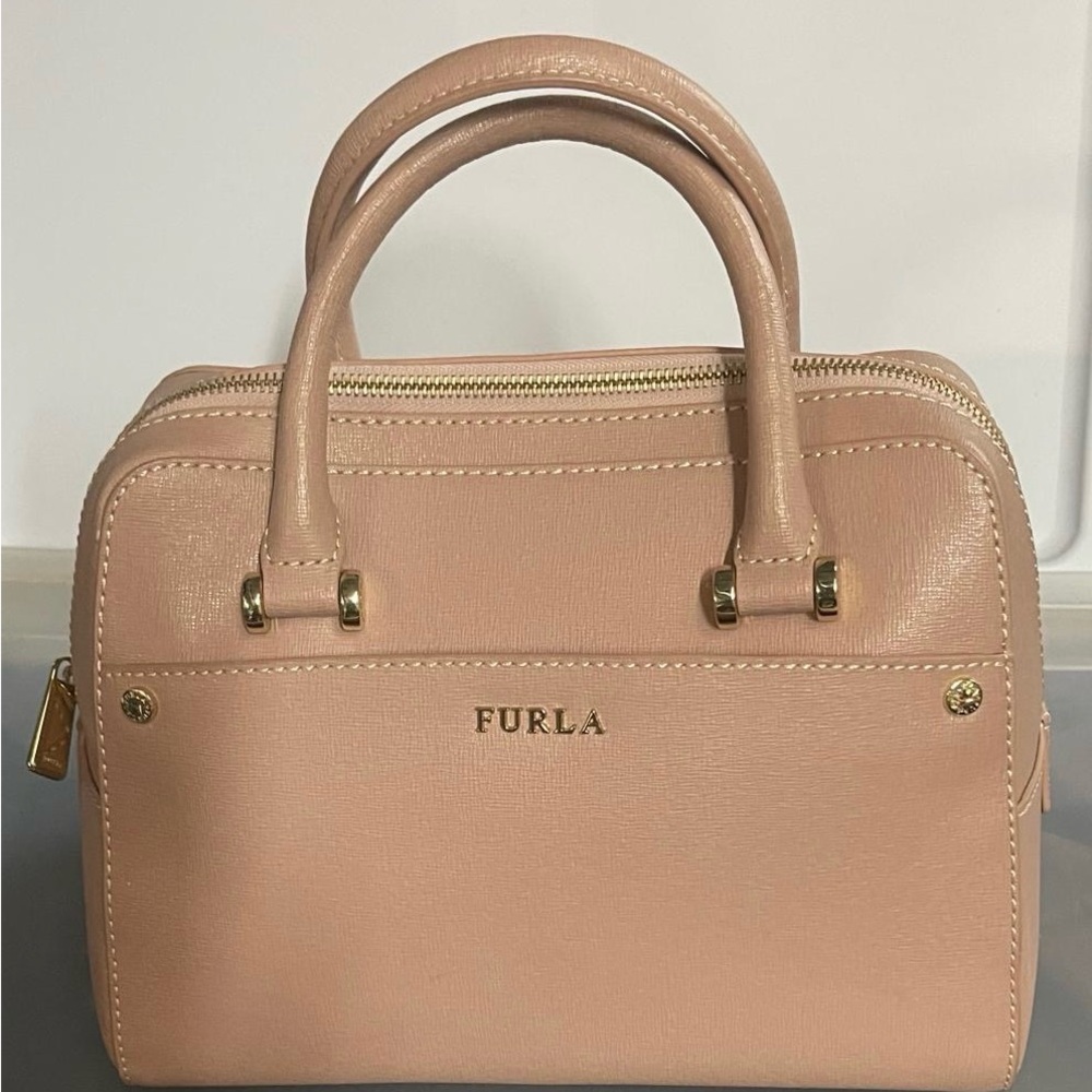 Furla Pink Leather Handbag